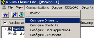 Select Configure Drivers